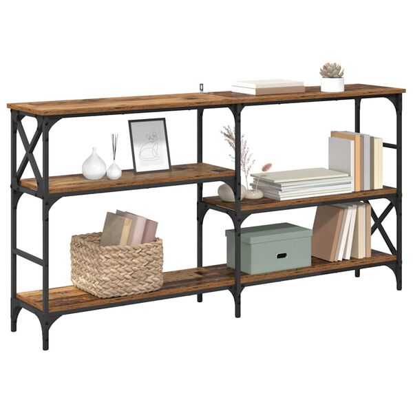 vidaXL Aparador Madeira antiga 150 x 29 x 76,5 cm Madeira processada