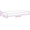 vidaXL Prateleiras de parede suspensas 4 pcs 50x23x3,8cm MDF branco