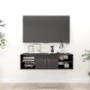 vidaXL Estante de parede 102x30x29cm derivados madeira cinza brilhante
