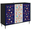 vidaXL Buffet MAINZ Carvalho Preto 102 x 33 x 76 cm