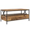 vidaXL Mesa de centro with Drawer Madeira antiga 100 x 51 x 45 cm