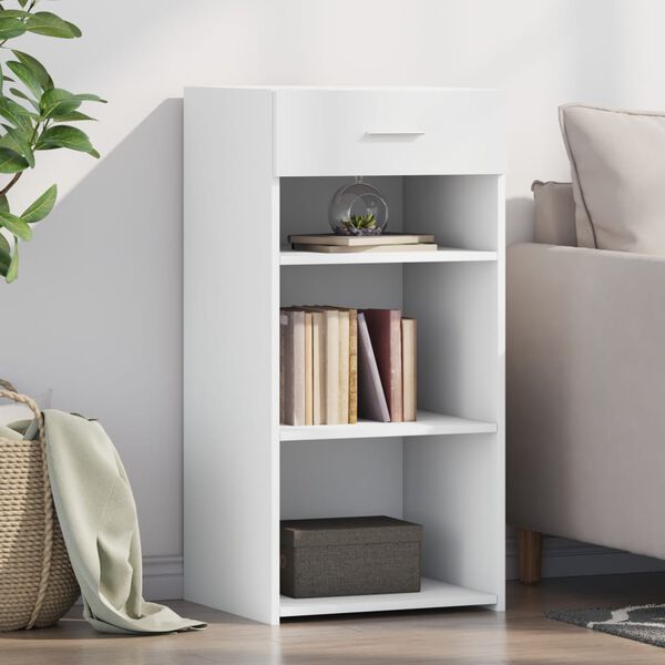 vidaXL Aparador 45x42,5x93 cm derivados de madeira branco