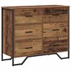 vidaXL Ba&uacute; de Gavetas 2 pcs Madeira antiga 91 x 35,5 x 74,5 cm