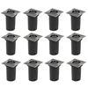 vidaXL Ilumina&ccedil;&atilde;o para ch&atilde;o de exterior 12 pcs quadrado