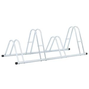vidaXL Suporte independente para 4 bicicletas a&ccedil;o galvanizado