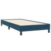 vidaXL Cama com molas/colch&atilde;o 90x220 cm veludo azul-escuro