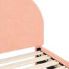 vidaXL Estrutura de Cama para Crian&ccedil;a com Cabeceira Rosa 70 x 140 cm