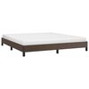 vidaXL Estrutura de cama 180x200cm couro artificial castanho