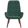 vidaXL Cadeira de descanso veludo verde-escuro
