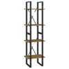 vidaXL Estante com 4 prateleiras 40x30x140 cm pinho maci&ccedil;o