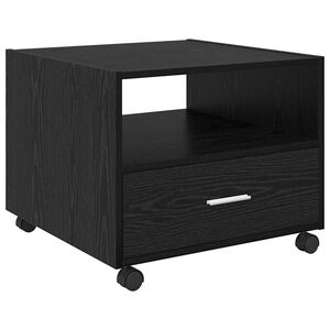 vidaXL Mesa de centro Carvalho Preto 55 x 55 x 45cm