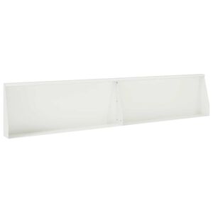 vidaXL Muro de Conten&ccedil;&atilde;o 2 unid. 100 x 12 x 30 cm A&ccedil;o Branco