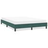 vidaXL Estrutura de cama sem colchão 160x220 cm veludo verde-escuro