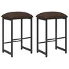 vidaXL Banco de bar 2 unid. Cinzento-acastanhado 40 x 32 x 74 cm