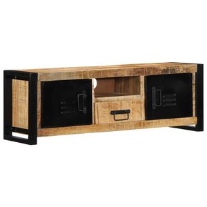 vidaXL M&oacute;vel de TV 100x30x35 cm madeira mangueira &aacute;spera maci&ccedil;a