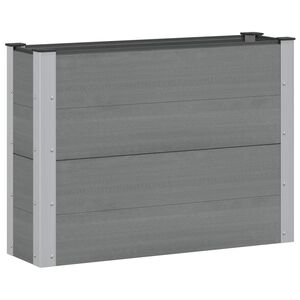 vidaXL Canteiro de jardim elevado Cinzento 100 x 30 x 72 cm
