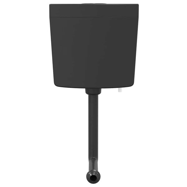 vidaXL Autoclismo de WC c/ entrada de &aacute;gua inferior 3/6 L preto