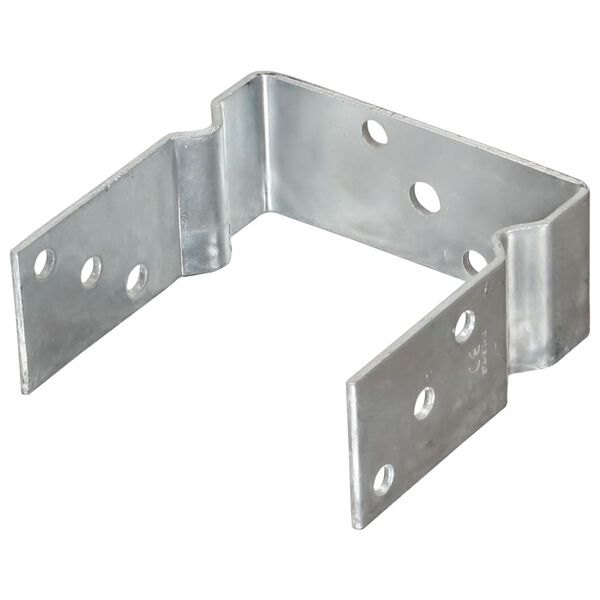 vidaXL &Acirc;ncoras de veda&ccedil;&atilde;o 2 pcs 14x6x15 cm a&ccedil;o galvanizado prateado