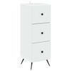 vidaXL Gabinete de Gavetas Branco 33 x 34,5 x 90 cm