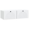 vidaXL Gabinete de TV de Parede Branco 99 x 41 x 30 cm