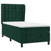 vidaXL Cama com molas/colch&atilde;o 80x200 cm veludo verde-escuro