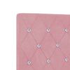 vidaXL Cabeceira Rosa 90 cm Veludo