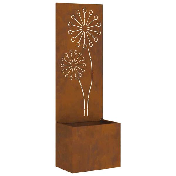 vidaXL Tela de Privacidade para Jardim Ferro Enferrujado 50 x 140 cm