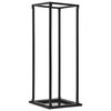 vidaXL Suporte para lenha com base 37x37x113 cm a&ccedil;o preto