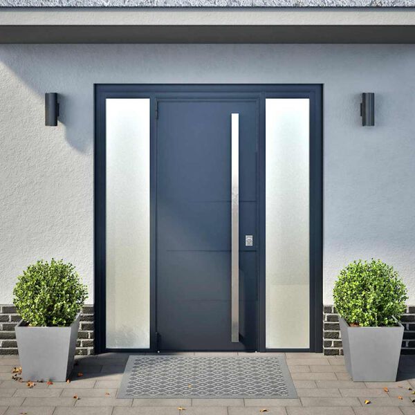 vidaXL Vaso/floreira de jardim 2 pcs 40x40x40 cm aço galvanizado