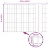 vidaXL Cerca Euro Cinzeto 0,6 x 25 m Ferro revestido de PVC