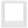 vidaXL Prateleiras de parede em forma de cubo 4 pcs 22x15x22 cm branco
