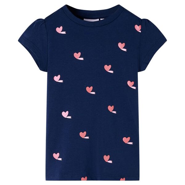 T-shirt infantil azul-escuro 116