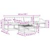 vidaXL Conjunto de Sof&aacute;s para Exterior 5 pcs Natural e Creme