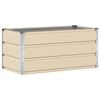 vidaXL Floreira Ivory 100 x 50 x 45 cm A&ccedil;o Galvanizado