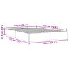 vidaXL Estrutura de cama otomana sem colchão 140x190 cm azul escuro