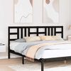 vidaXL Cabeceira de cama 206x4x100 cm pinho maci&ccedil;o preto