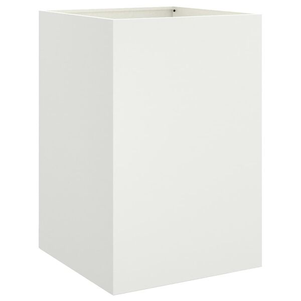 vidaXL Vaso/floreira 52x48x75 cm a&ccedil;o branco