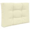vidaXL Almofada para Sof&aacute; Externo 2 pcs Creme Poli&eacute;ster