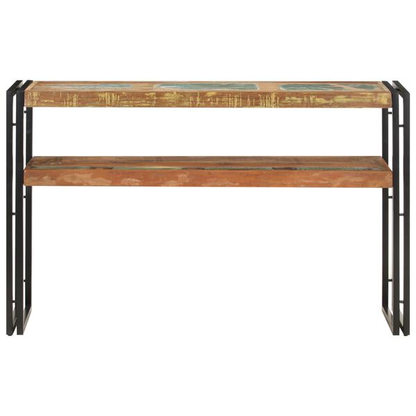 vidaXL Mesa consola 120x30x75 cm madeira recuperada maci&ccedil;a