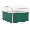 vidaXL Estufa 100x100x77 cm aço galvanizado verde