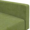 vidaXL Sof&aacute;-cama de 2 lugares veludo verde-claro