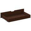 vidaXL Estrutura de cama c/ 2 gavetas 160x200 cm pinho castanho-escuro