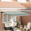 vidaXL Estrutura de Toldo Verde e Branco 300 x 250 cm