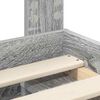 vidaXL Estrutura da Cama com cabeceira Cinza Sonoma 100 x 200 cm