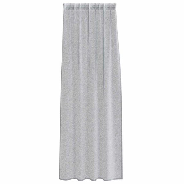vidaXL Cortina de Voile 2 pcs Cinza Escuro 260 x 140 cm Poli&eacute;ster
