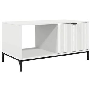 vidaXL Mesa de centro Branco 90 x 49 x 46 cm Derivados de Madeira
