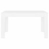 vidaXL Mesa de jantar 140x74,5x76 cm derivados madeira branco