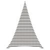 vidaXL Vela de Sombra 5 x 6 x 6 m HDPE Triangular Cinza Claro e Branco