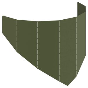 vidaXL Acabamento para Gramado 100 x 45 cm A&ccedil;o Verde-Azeitona