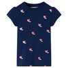T-shirt infantil azul-escuro 128